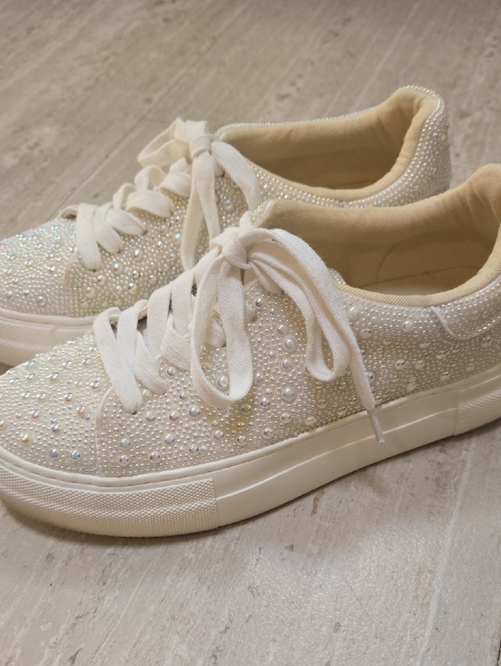 Betsey Johnson Shoes - Betsey Johnson Sidny "Blinged Out" Trendy Sneakers